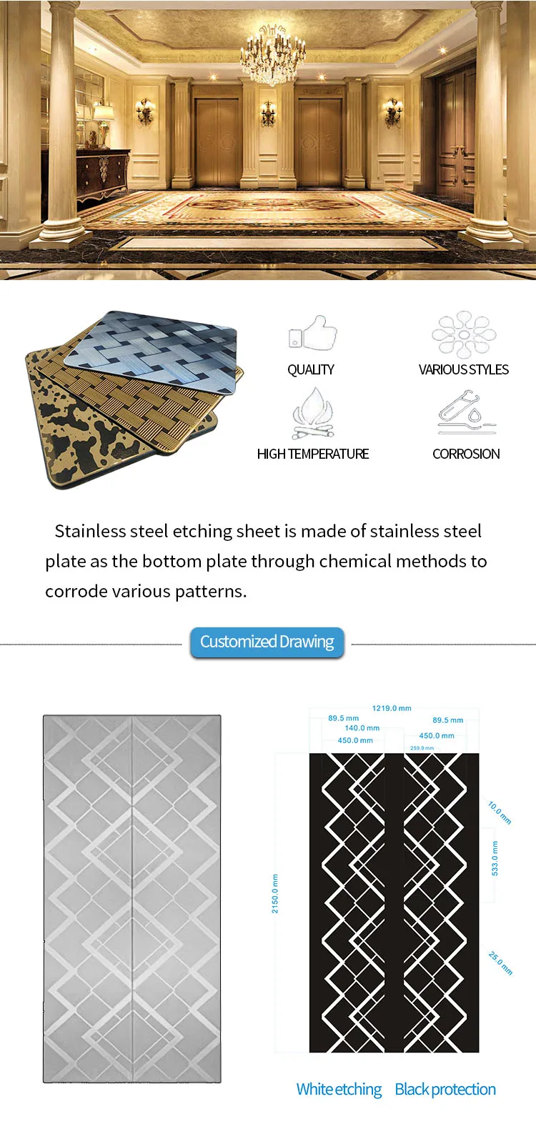 SUCEL SS 4Ft X 8Ft Etched Finishing Stainless Steel Metal Sheet 1Cm Prices Per Kg