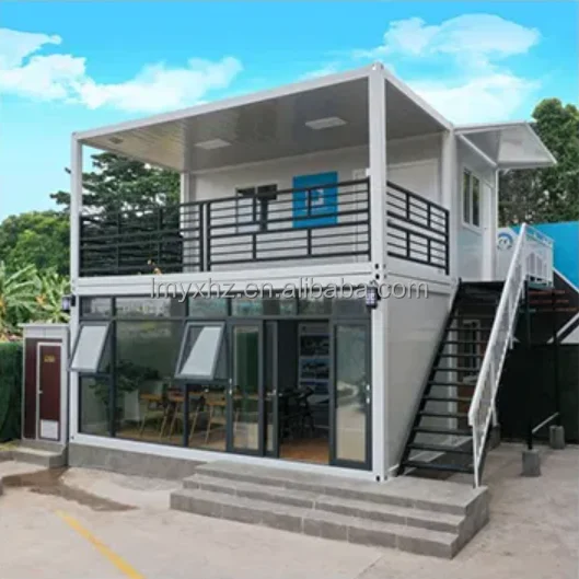 Fast Build Prefab Customized Design Luxury Three Bedrooms Eco-friendly Sandwich Panel Detachable Container House for Villa