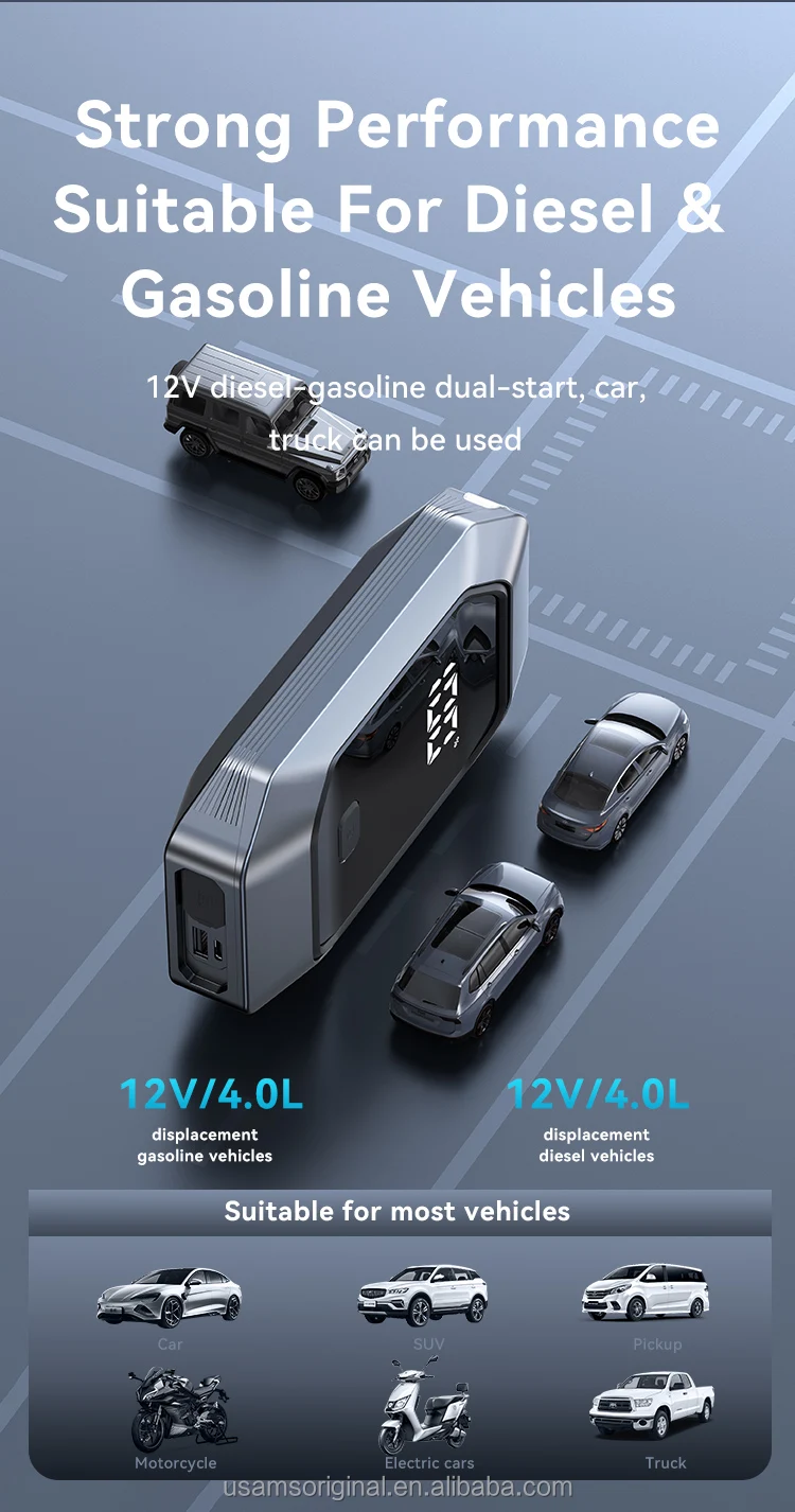 Usams 8000mah Car Battery Emergency Power Supply 1000a 20 Below Zero