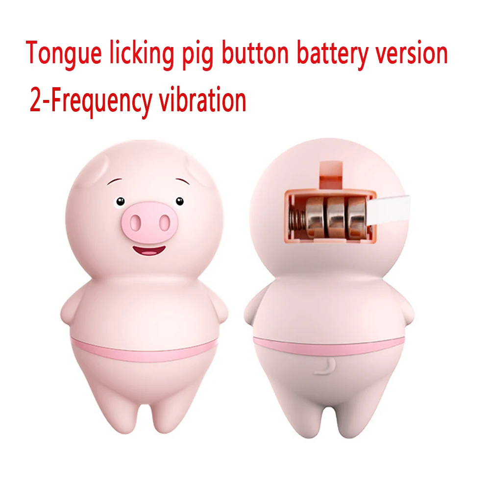 Vibrateur sexy et mignon en forme de cochon, stimulant la langue du clitoris et masseur de mamelons, orgasme rapide, sextoy érotique pour femmes et adultes._voghion.com