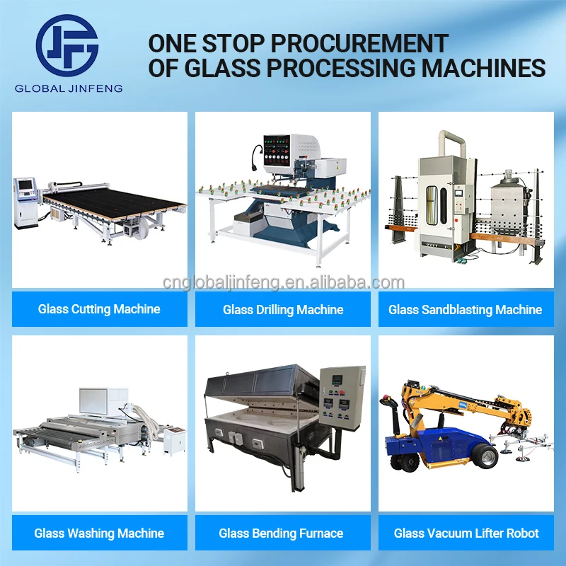 Automatic Glass Processing Machinery CNC Glass Working Center Vertical Drilling and Milling Machine