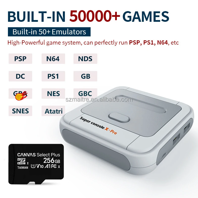 Wifi 4k Hd Super Console X Pro128gb 50+ Emulator 50000+ Games Retro Mini Tv  Box Video Ps3 Game Player Console For Ps1/nes/sfc| Alibaba.com