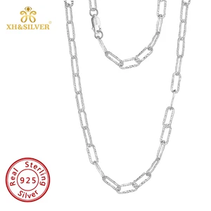 Trendy 16-Inch 14K Gold Plating No Fading Waterproof Real 925 Sterling Silver Rhodium Chains Fine Jewelry for Women's Gifts