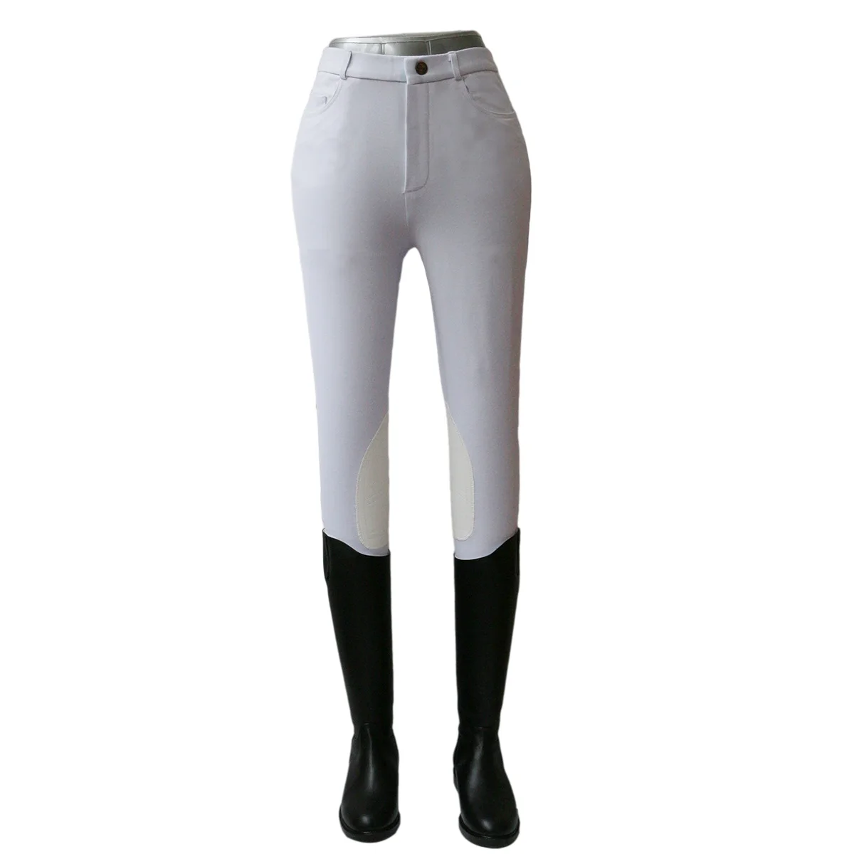 Lady Silicone Sexy Pants White 