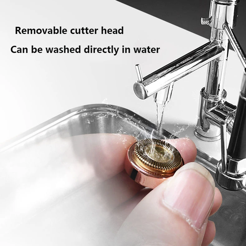 Instant 2 In 1 USB Rechargeable Face Epilator Hair Remover Electric Eyebrow Trimmer