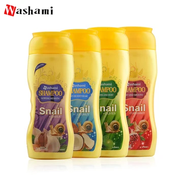 private label OEM pomegranate  snail oil garlic coconut smooth moisturizing shampoo