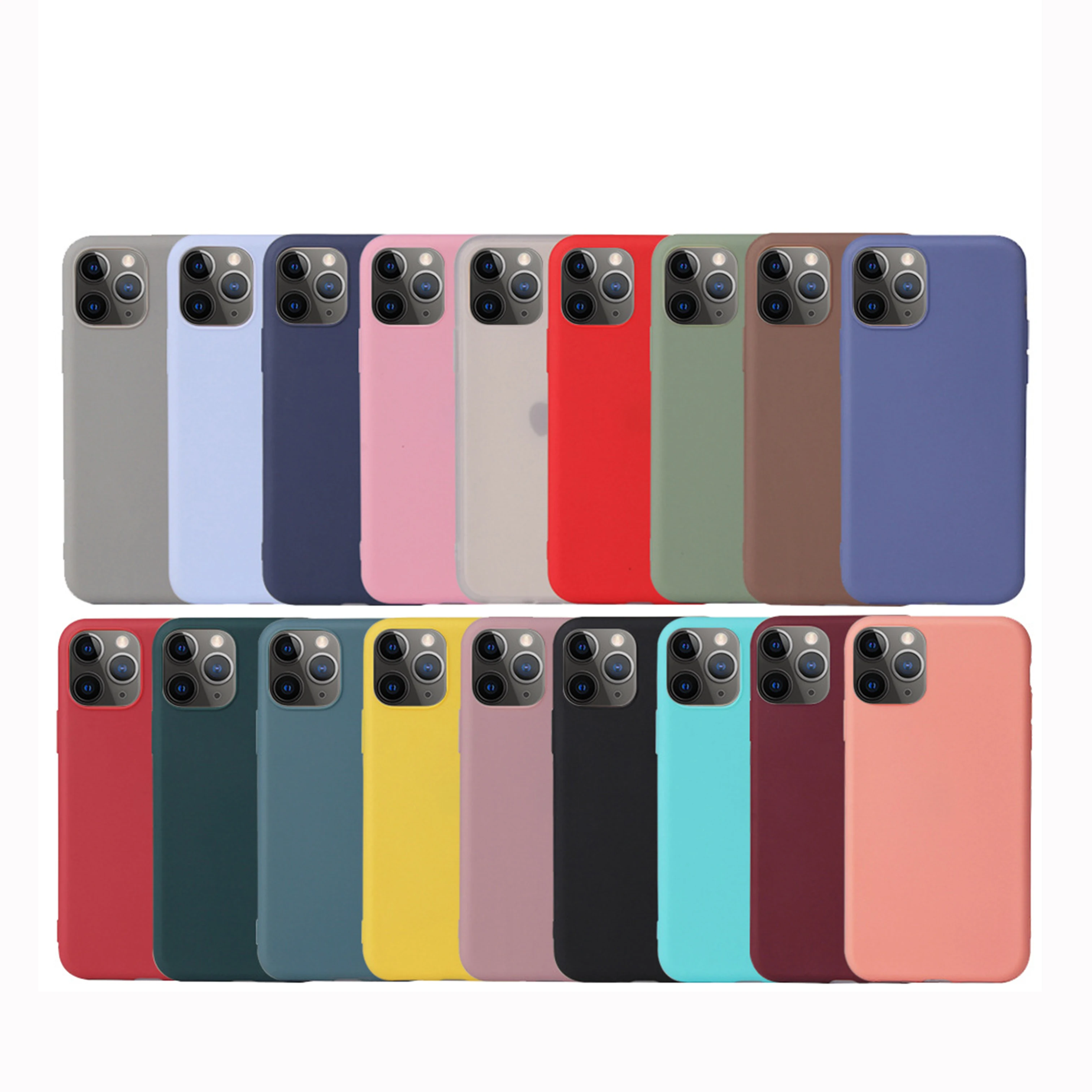 Wholesale Solid Color TPU Phone Cases - Anti-Fall Protection