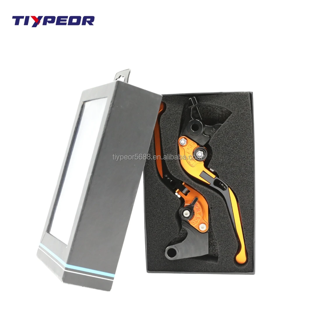 product tiypeor motorcycle cnc aluminium 8 color fitment moto adjustable folding extendable brake clutch levers modification moto handle857-10