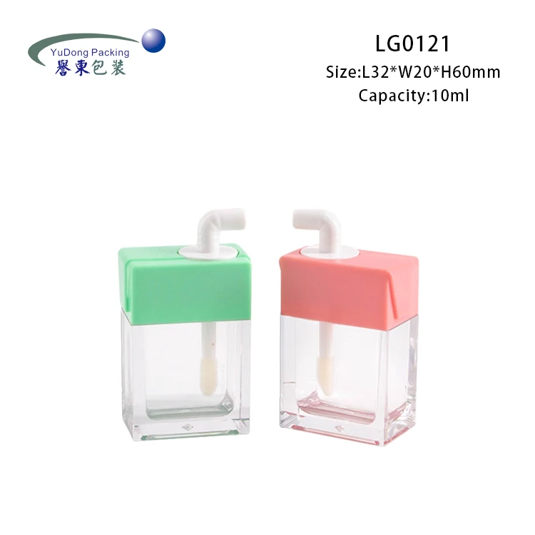 Wholesale Milk Juice Box Lip Gloss Tubes Luxury Lipgloss Packaging