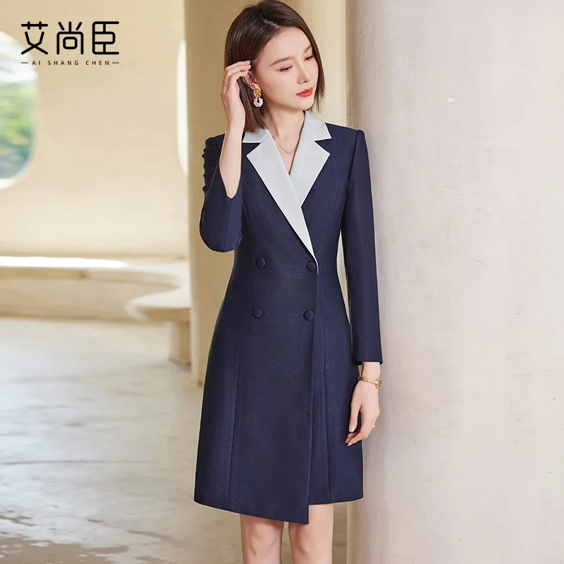 Women Formal Dresses Office Lady Elegant Pencil Modest Fashion Dress for  Thailand Market