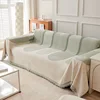 Chenille bouclée vert matcha