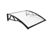 Black bracket transparent board