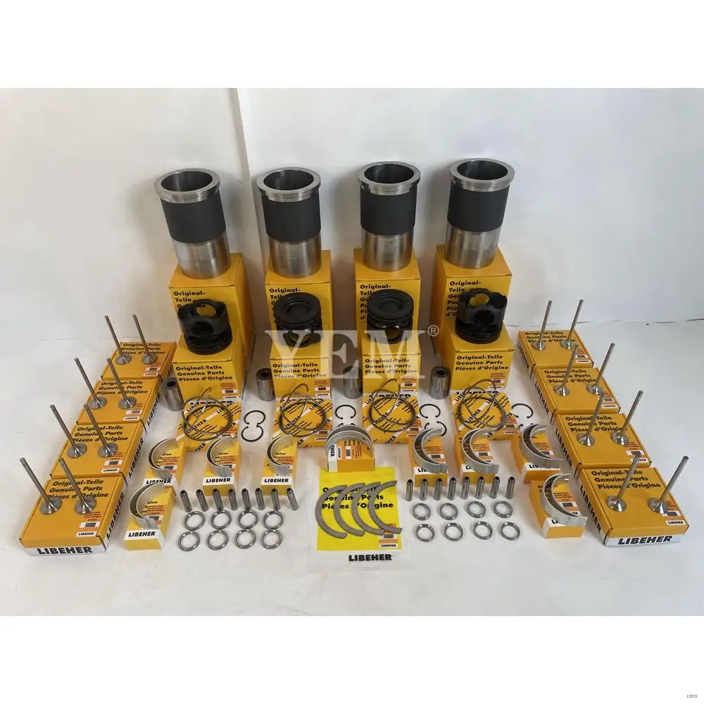 D934 Overhaul Kit With Piston Rings Liner Valve Bearings for Liebherr