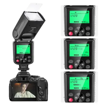 Neewer 750II TTL Flash Speedlite with LCD Display for  D7200 D7100 D7000 D5500 D5300 D5100 D3300 D3100 D3000 D700 D600 detail image