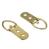 Gold double-hole large ring pendant [fine wire]