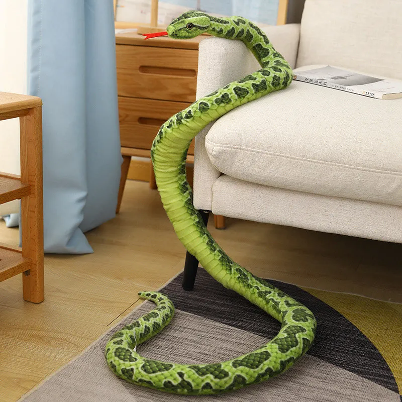 Snake Stuffed Animal Plush Giant Anaconda Realistic Kids Toys Green 67 ...