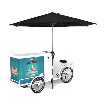 3 Wheel Electric Solar Ice Cream Bike With Battery Freezer