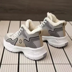 Q601 Factory Direct Women's Cotton Boot Winter Mid Top Soft Sole Boot Warm and Elevated Sports Boot