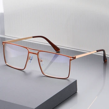 New Arrival TR90 Classic Full Frame Business Men's Optical Frames Fashion Ultra Light Square Anti Blue Light Frame Glasses