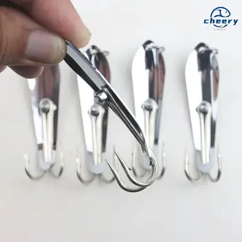 CHEERY Stainless Steel Casting & Trolling Fishing Spoon Lure for Carp & Bass-Ice & Float Fishing – Metal Jig – view 2