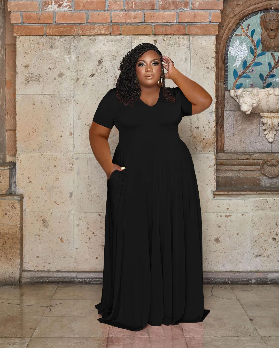 knee length dresses for ladies Wmstar Plus Size Women Long Dress leeveless Bandage Halter Hollow Out  Splited A-line Maxi Dresses Outfits Wholesale Dropshipping main image 0