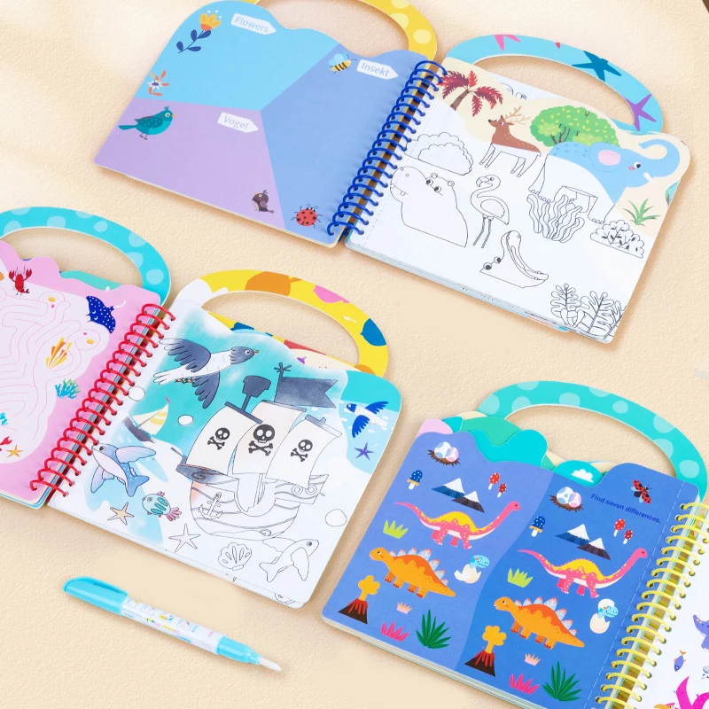 Hoye Craft Popular Reusable Painting Toys Magic Drawing Book For Kids