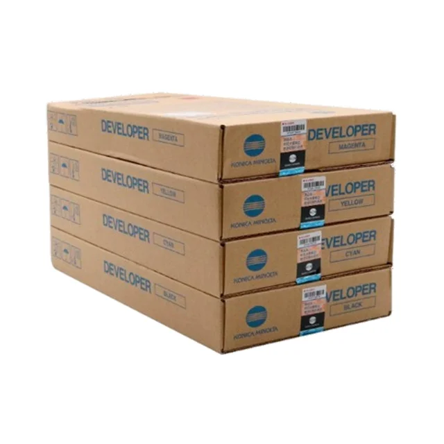 Original Konica Minolta Set of Four Colors 6500 Carrier 7000 & 6000 Iron Powder 6500 & 6501 Developer DV610 Carrier Compatible