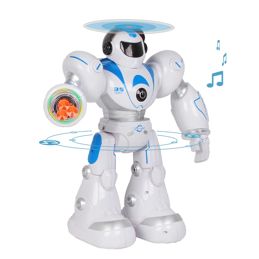 Robot Toy Programmable for Kids Smart Arras Police Robot With Dancing