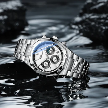 Chenxi 956 Luxury Chronograph Watch for Men - Stainless Steel