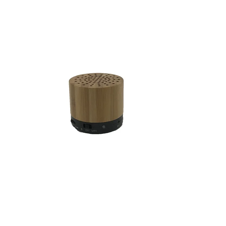 Mini Bamboo Speaker Handheld Wood Rechargeable Portable Stereo bluetooth Speaker