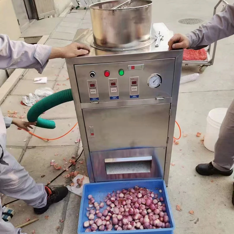Factory Price Shallot Onion Peeling Processing Machine Chives Green Onion Cleaner and Peeling Machine