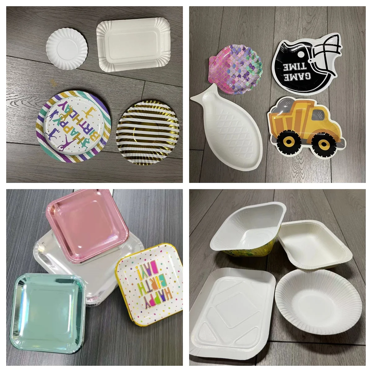 High Speed Irregular Shape One Time Paper Plate Making Machine With Collecting