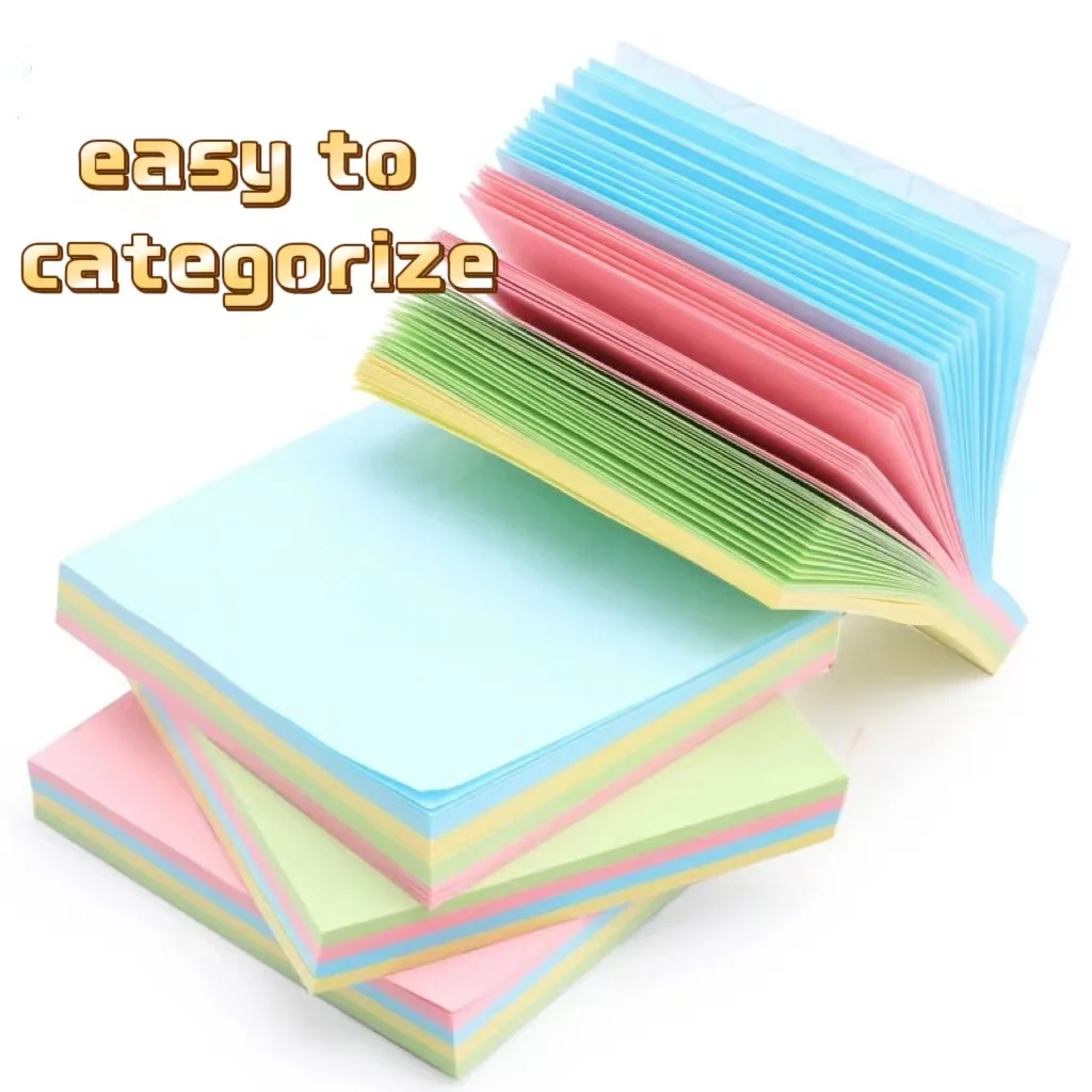 Colorful Sticky Notes for Students Large Office Message Sticky Notes Long Strips N Times Stickers Strong Stickiness and Tearabil