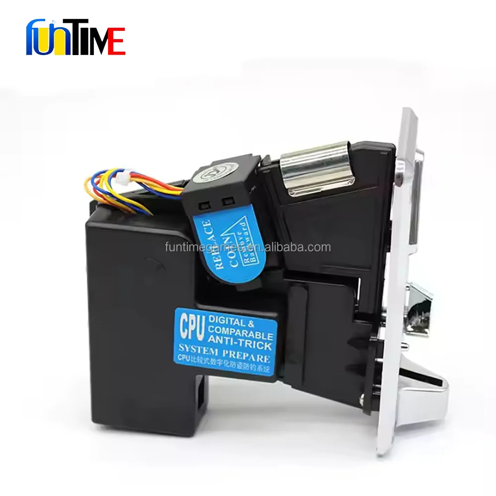 For Laundry Universal Faceplate Metal with Time Timer Control Box of Game Machine Selector JY-100F Coin Slot Acceptor