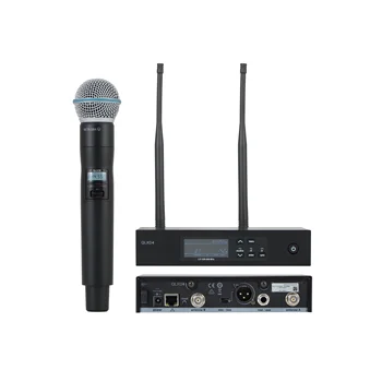 QLXD24/Beta58 Brand New High Quality Wireless Microphone Professional Uhf True Diversity Wireless Microphone