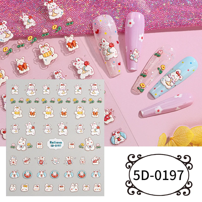 5D HelloKitty Nail Stickers Love