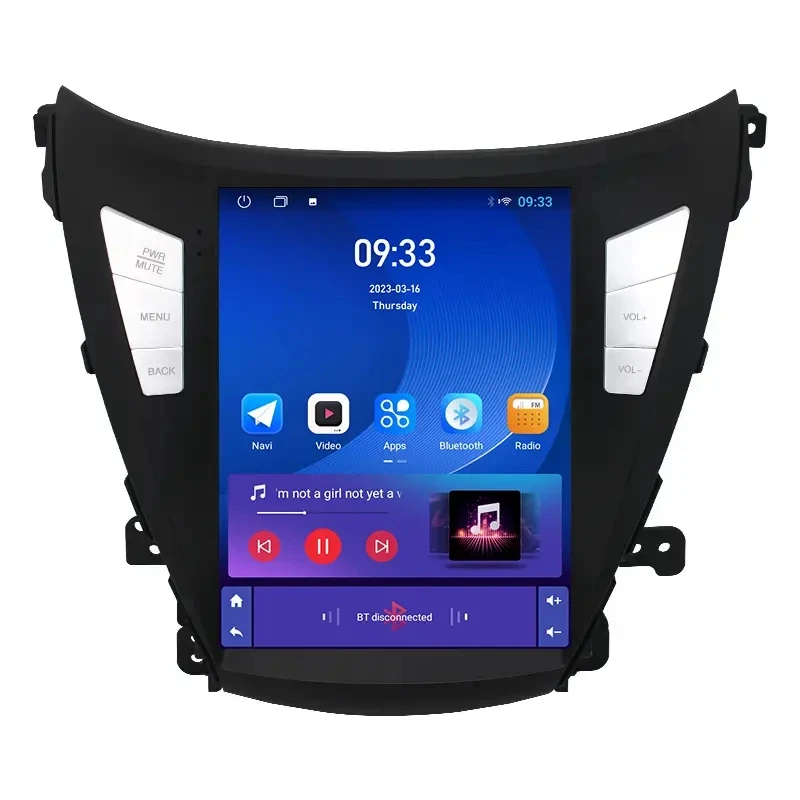 Android Autoradio Vertical Screen Tesla Style Stereo Gps Wifi Car Audio For Hyundai