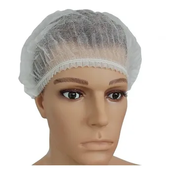 Disposable Bouffant cap Non-Woven Mob Caps Breathable Anti Dust Hair Net Cap hair nets food industry