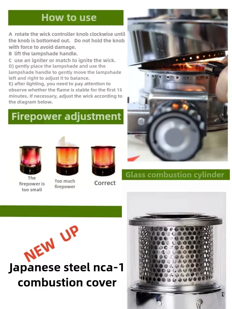 Steel Kerosene Stove, Portable, Stainless - detail 8