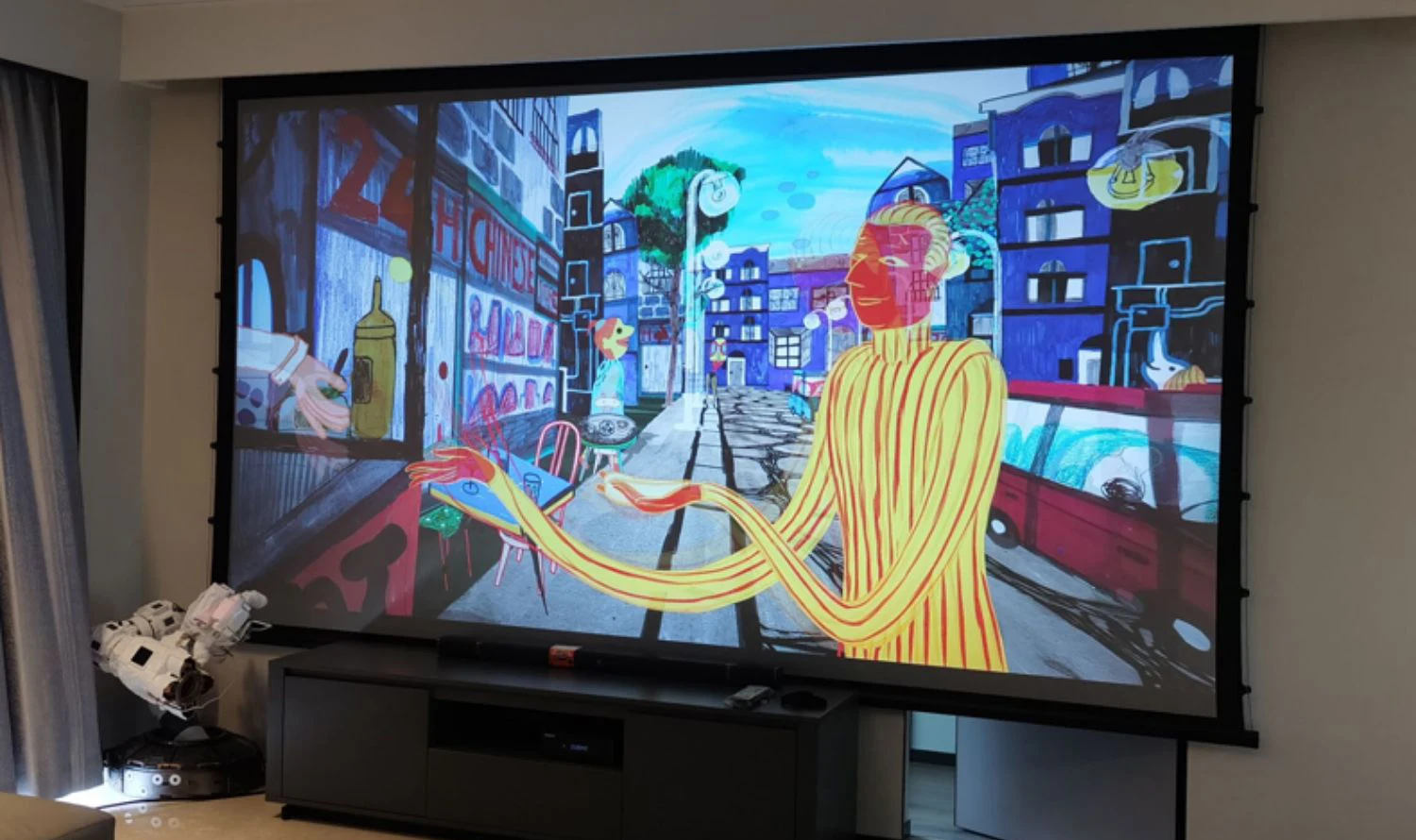 120～180インチ 4K 3D デイライトルーム対応 ブラックダイヤモンド
