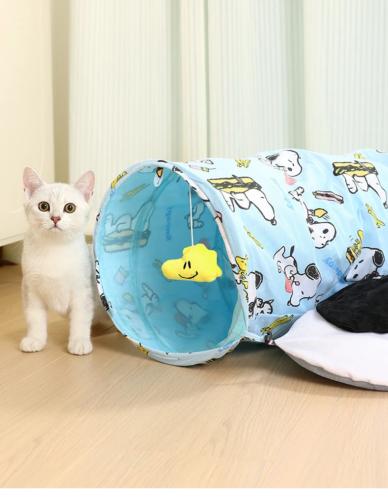 New snoopy Joint cat Toy cat Tunnel Four Seasons General Boredom Artifact Tunnel Drill Hole Can Unpick and Wash Can Sleeping supplier