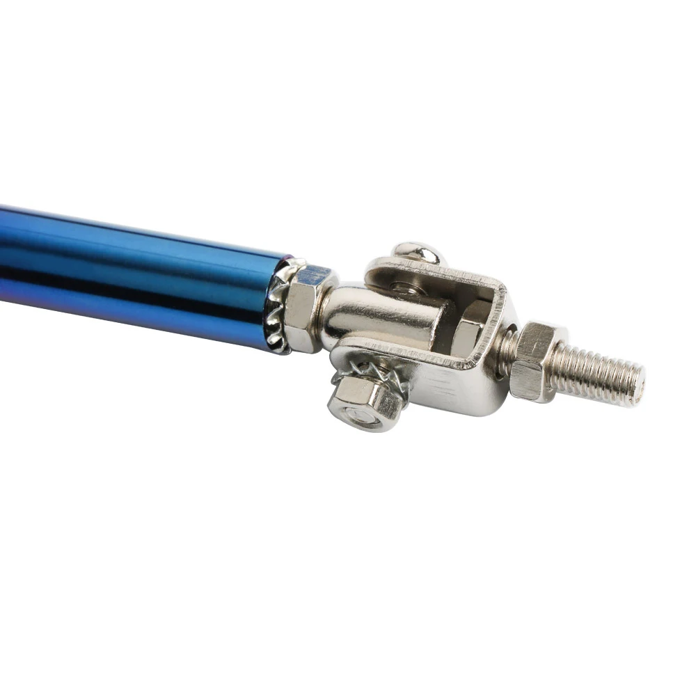 Universal Blue Bumper Lip Splitter Strut Rod Tie Support Bars Spoiler