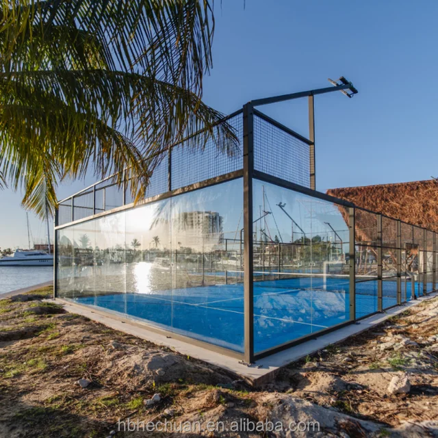 Cheap Price Glass Squash Court Paddle Tennis Court Panoramic Padel Court