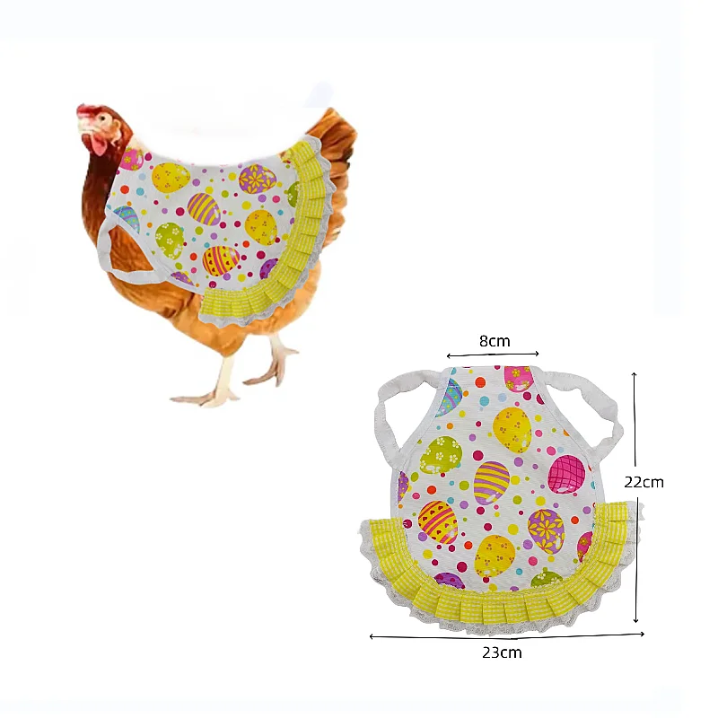 OYIGU Hen Apron, Hen Feather Protective Cover With Elastic, Hen Wing Cover Hens Saddles For Poultry Protector Chicken Saddle