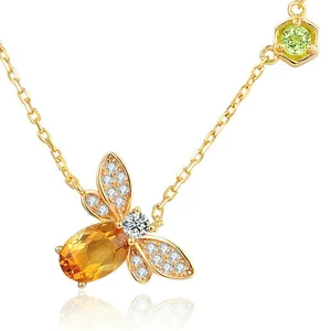 Wholesale Minimalist Real Sterling Silver 925 Jewellery Womengold Plated Dainty Fine Jewelry Necklaces