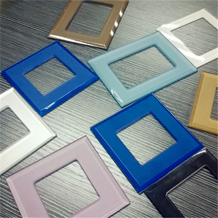 Custom 3mm Physical Tempered Glass with Impact Resistance Silk Screen Printed 86 Wall Switch Glass Panel IK06 IK08