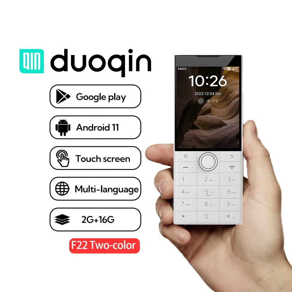 Qin F22 Dual-SIM 4G Smartphone, Android 11, 2GB RAM, 16GB Storage