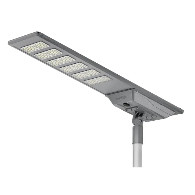 60W All-in-One Solar LED Area Light Solar Street & Parking Lot Light - 8,000 Lumens - 5000K - Gray