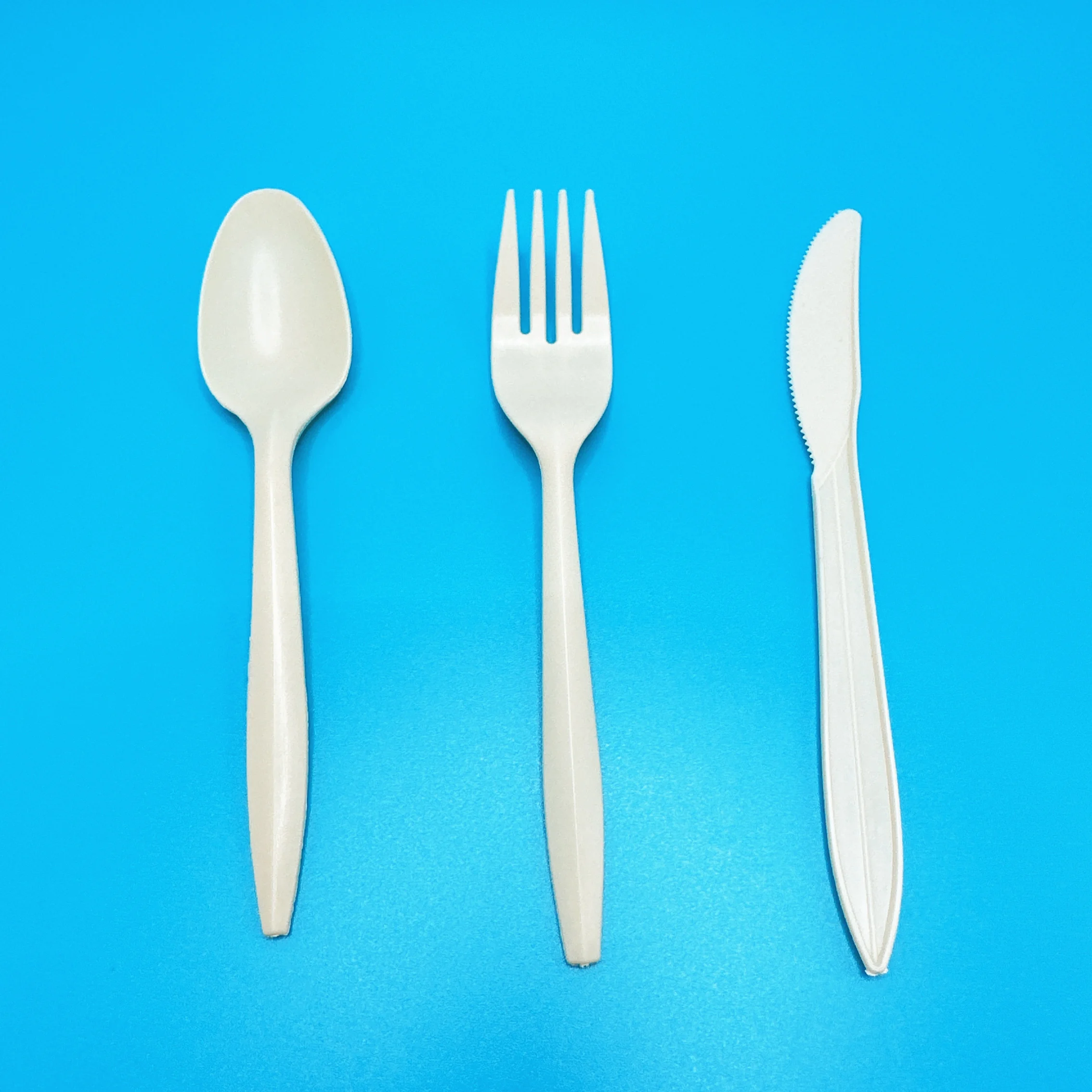 Heavy Weight 6inch Cutlery 3 In A Set Disposable Flatware Biodegradable
