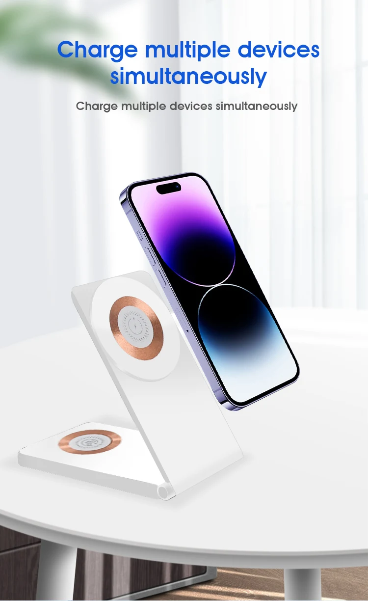 3 in 1 Wireless Charger - Fast Charging for Phones, Watches, and Earphones